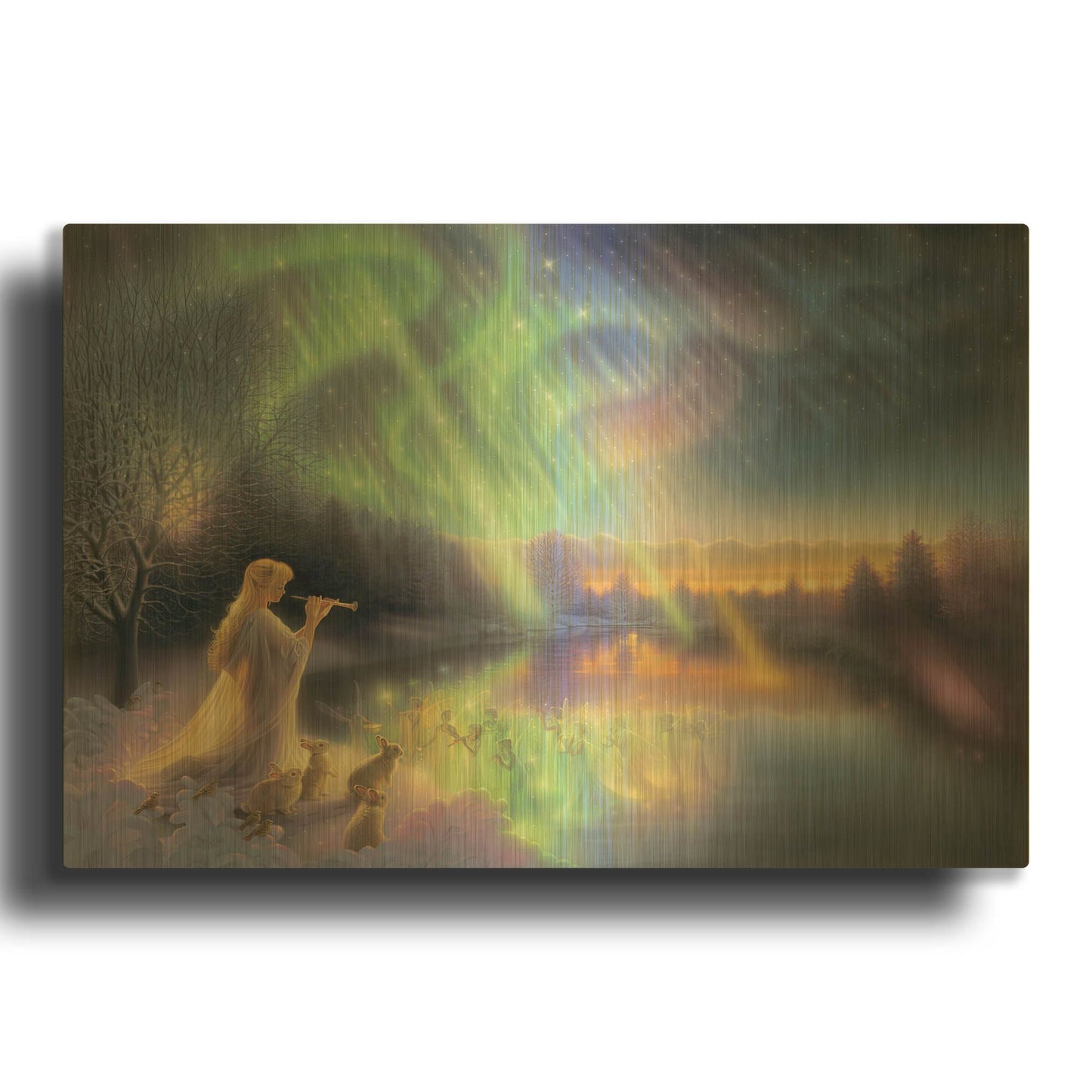 'Twilight Fantasia' By Kirk Reinert Gold Metal Wall Art