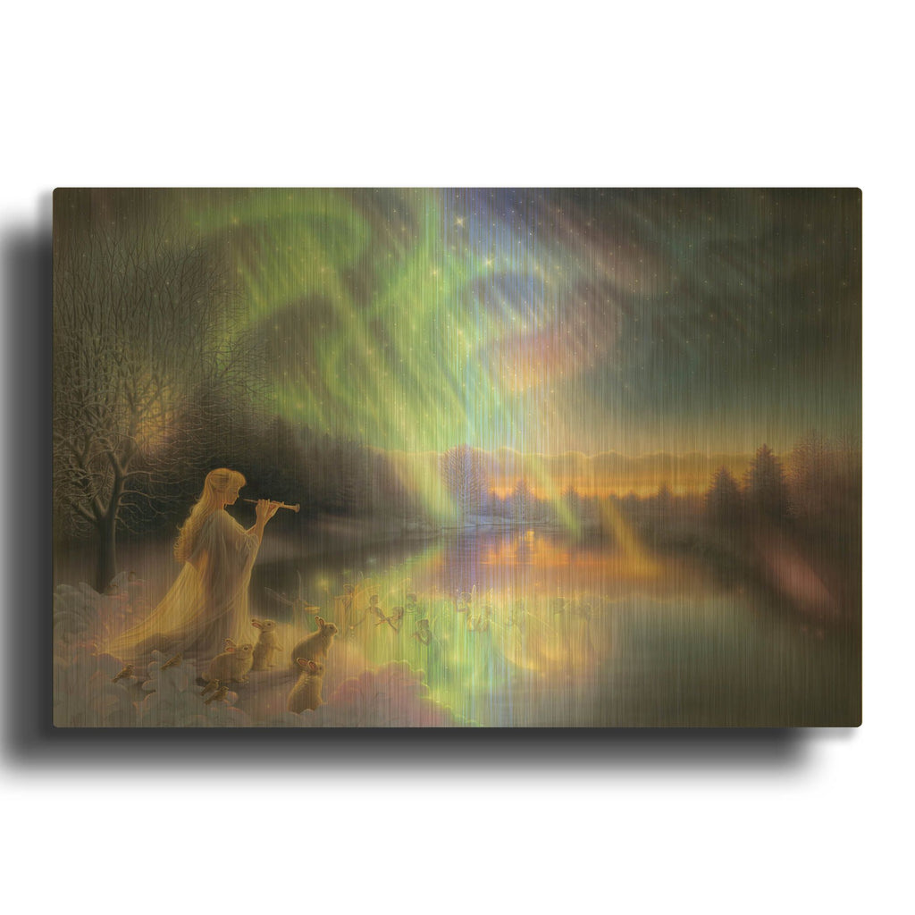 'Twilight Fantasia' By Kirk Reinert Gold Metal Wall Art