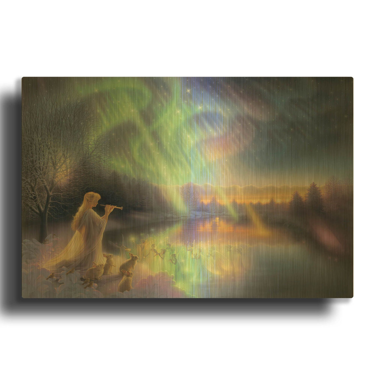 'Twilight Fantasia' By Kirk Reinert Gold Metal Wall Art