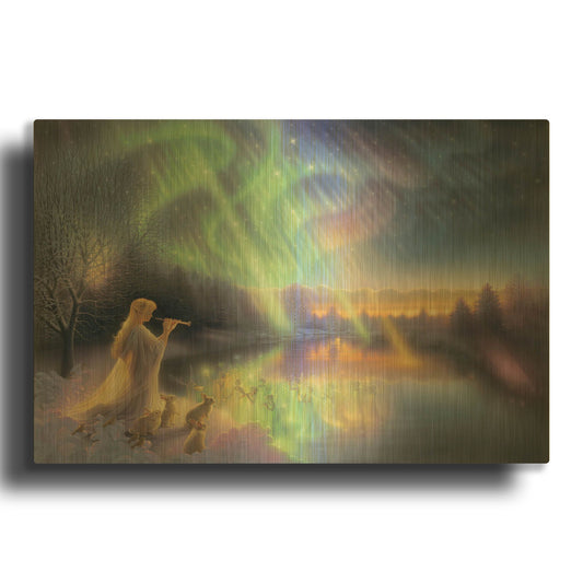 'Twilight Fantasia' By Kirk Reinert Gold Metal Wall Art
