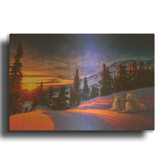'Mountain Splendor' By Kirk Reinert Gold Metal Wall Art