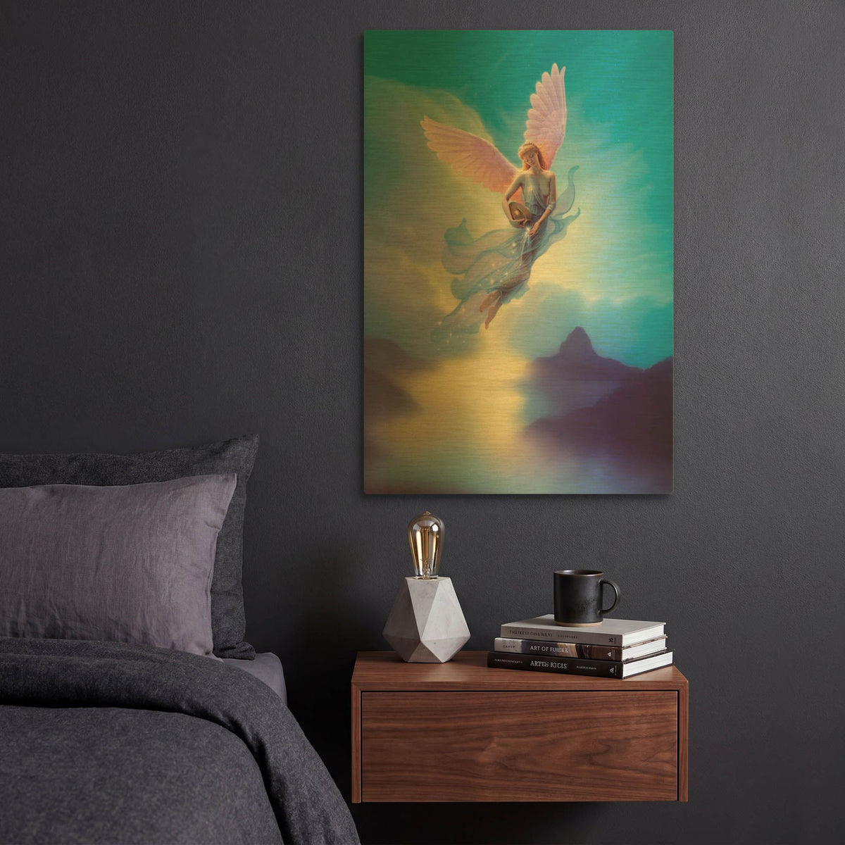 'Aquarius' By Kirk Reinert Gold Metal Wall Art