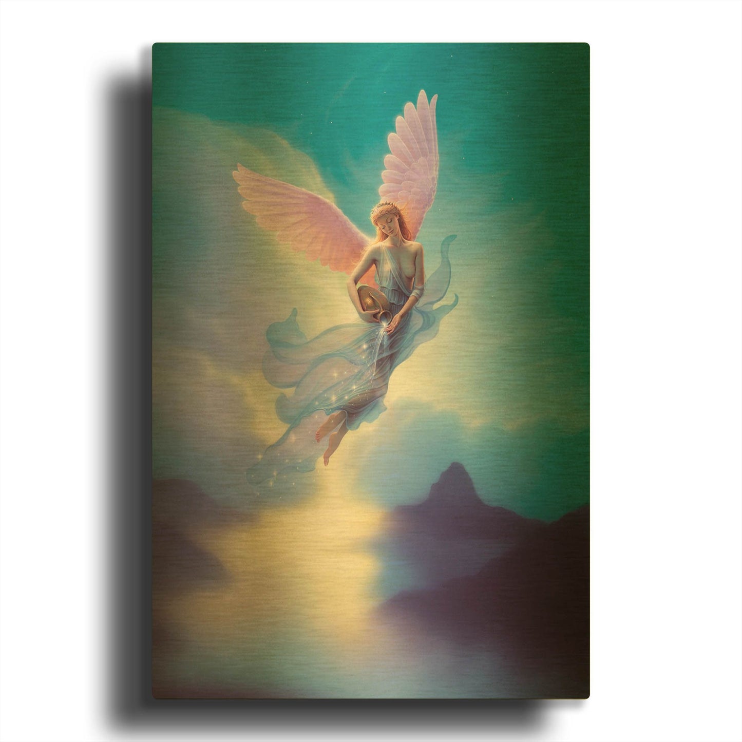 'Aquarius' By Kirk Reinert Gold Metal Wall Art