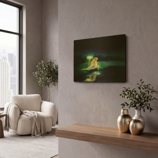 'Brilliant Waters' By Kirk Reinert Gold Metal Wall Art