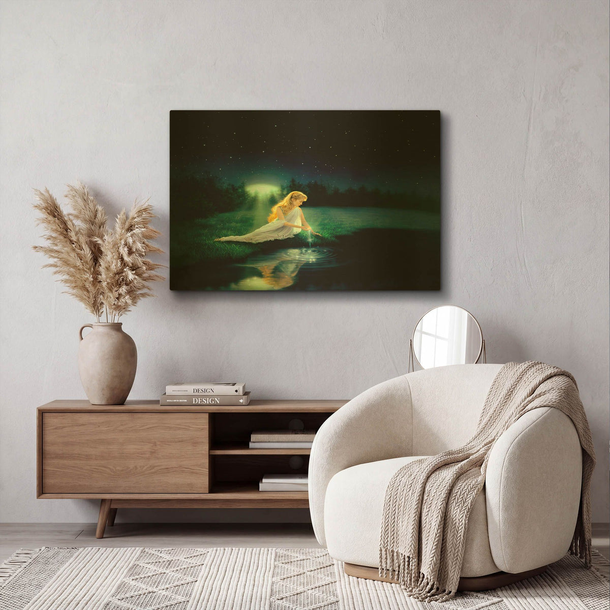 'Brilliant Waters' By Kirk Reinert Gold Metal Wall Art