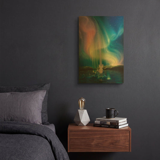 'Crystal Beams' By Kirk Reinert Gold Metal Wall Art