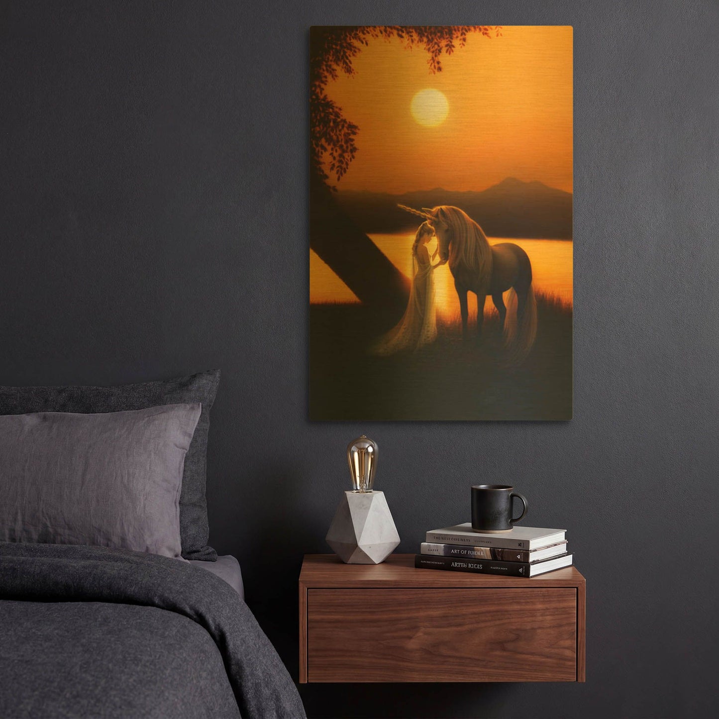 'Enchanted Evening' By Kirk Reinert Gold Metal Wall Art