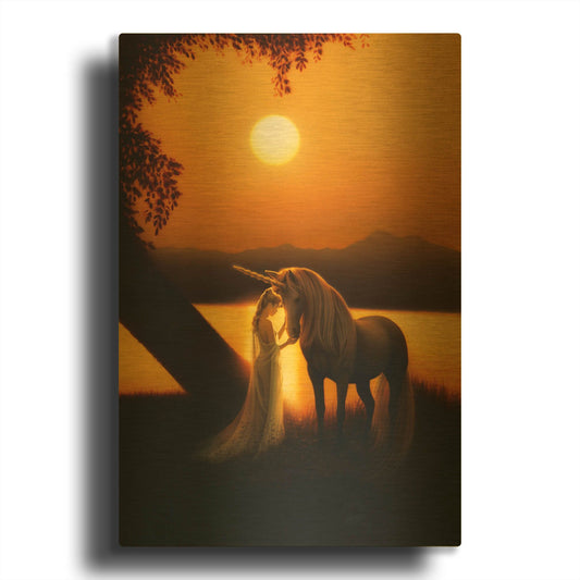 'Enchanted Evening' By Kirk Reinert Gold Metal Wall Art