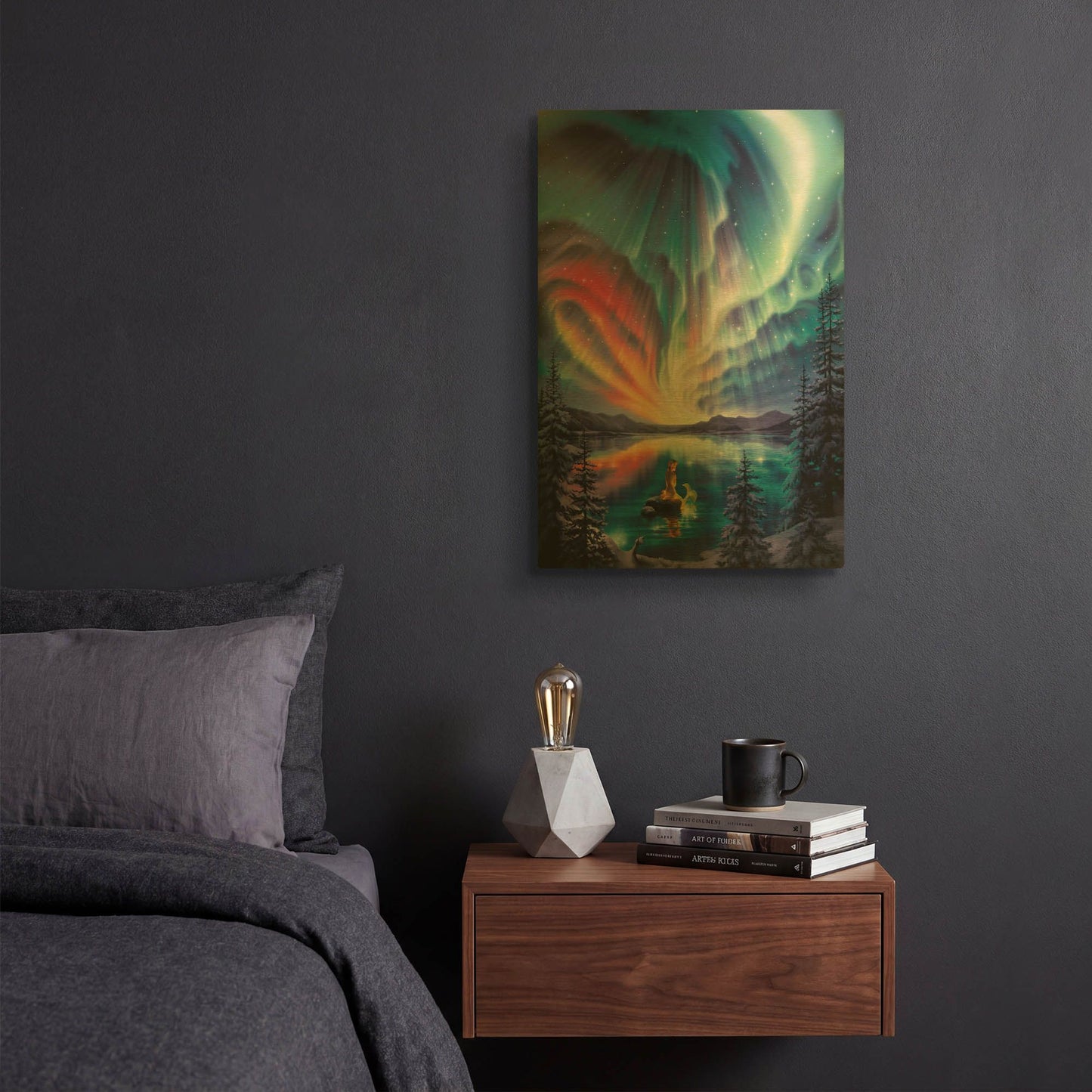 'Enchanted Lake' By Kirk Reinert Gold Metal Wall Art