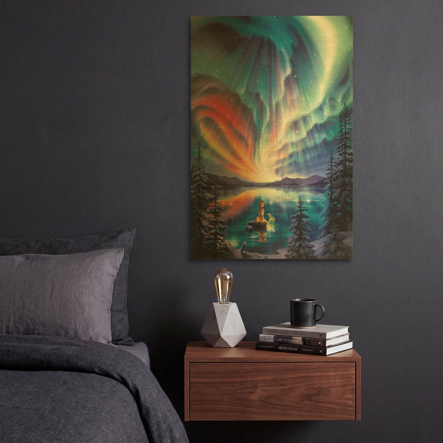 'Enchanted Lake' By Kirk Reinert Gold Metal Wall Art