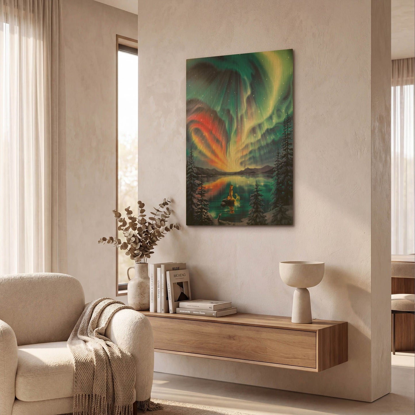 'Enchanted Lake' By Kirk Reinert Gold Metal Wall Art