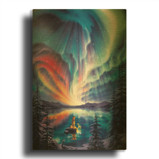 'Enchanted Lake' By Kirk Reinert Gold Metal Wall Art