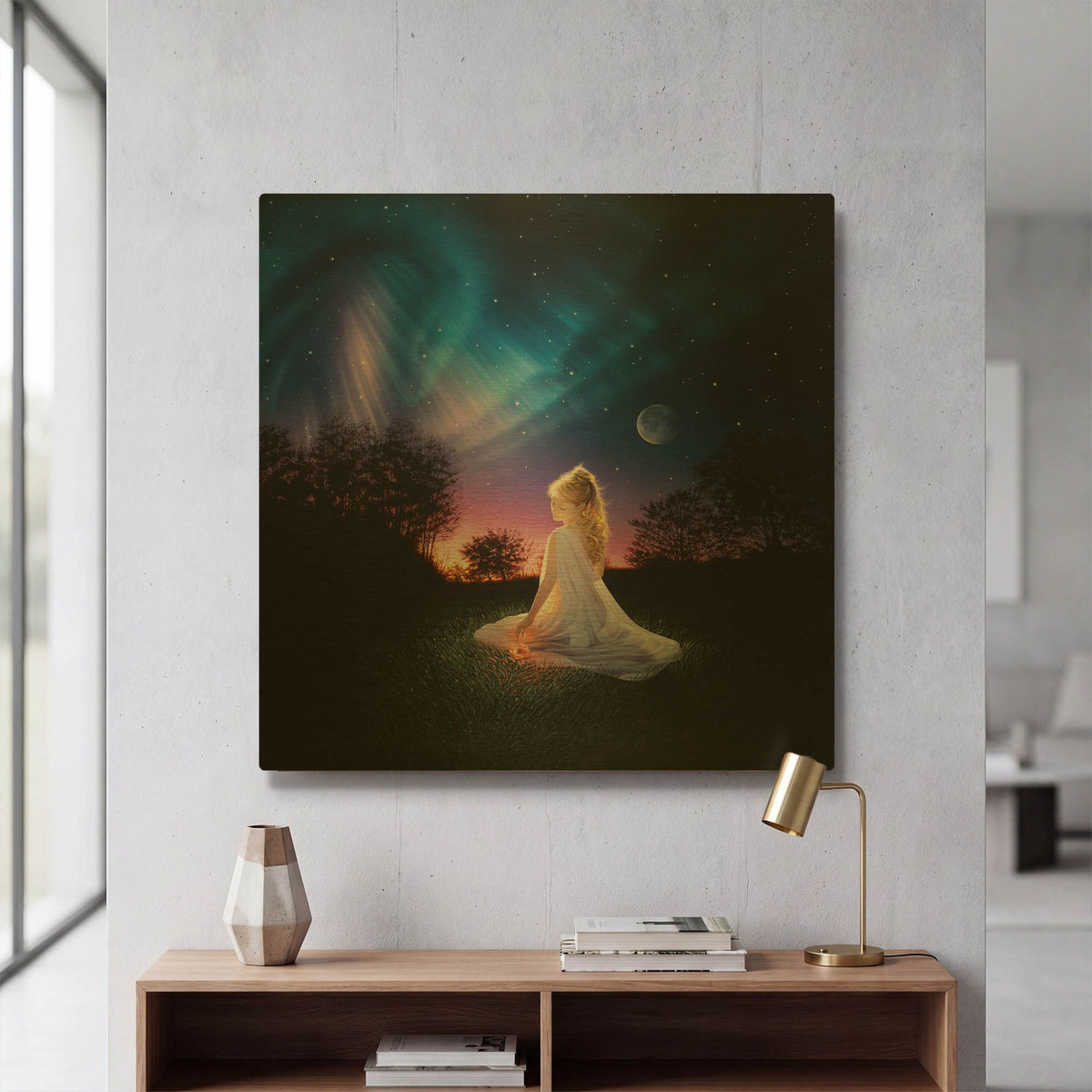'Evening Wonder' By Kirk Reinert Gold Metal Wall Art