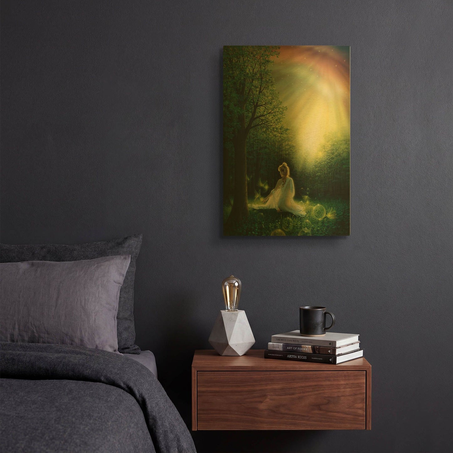 'Fairy Friends' By Kirk Reinert Gold Metal Wall Art