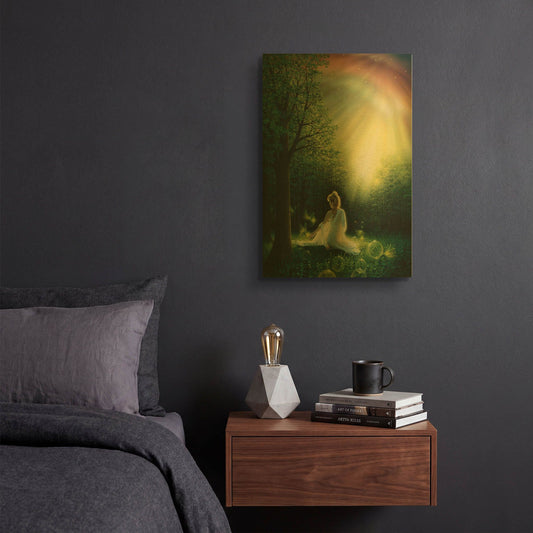 'Fairy Friends' By Kirk Reinert Gold Metal Wall Art