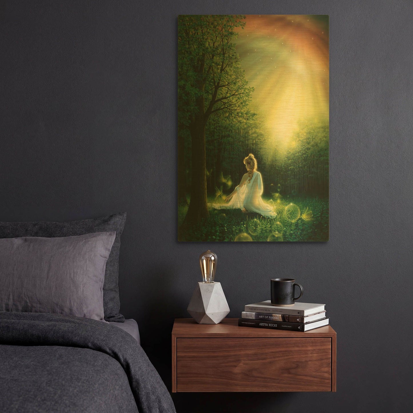 'Fairy Friends' By Kirk Reinert Gold Metal Wall Art