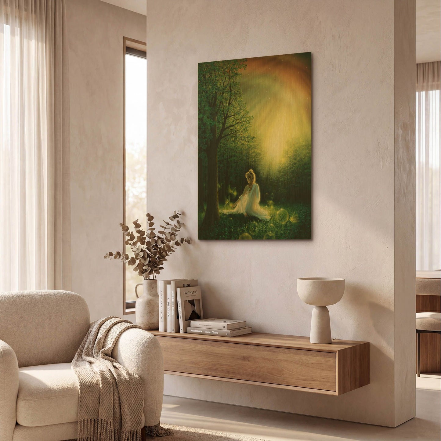 'Fairy Friends' By Kirk Reinert Gold Metal Wall Art