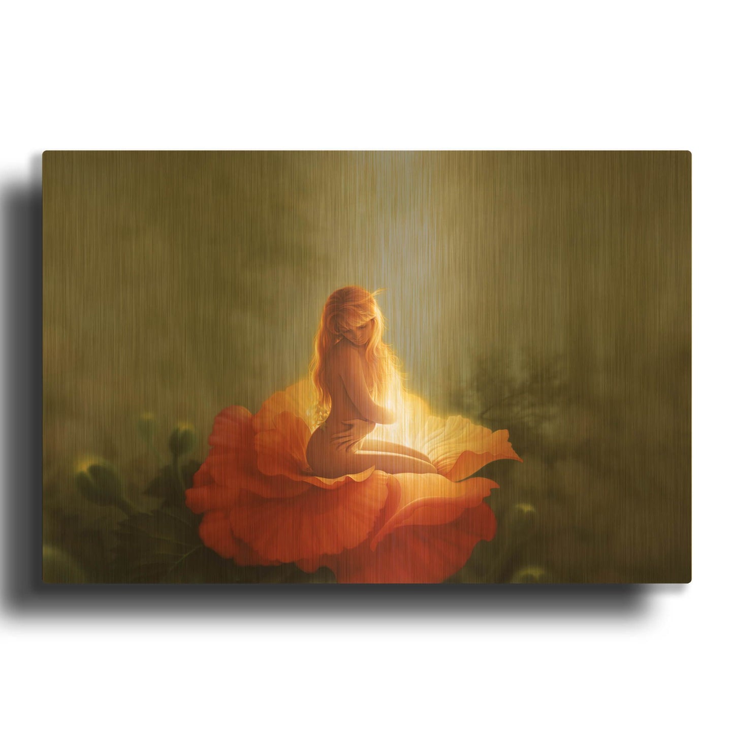 'First Light' By Kirk Reinert Gold Metal Wall Art