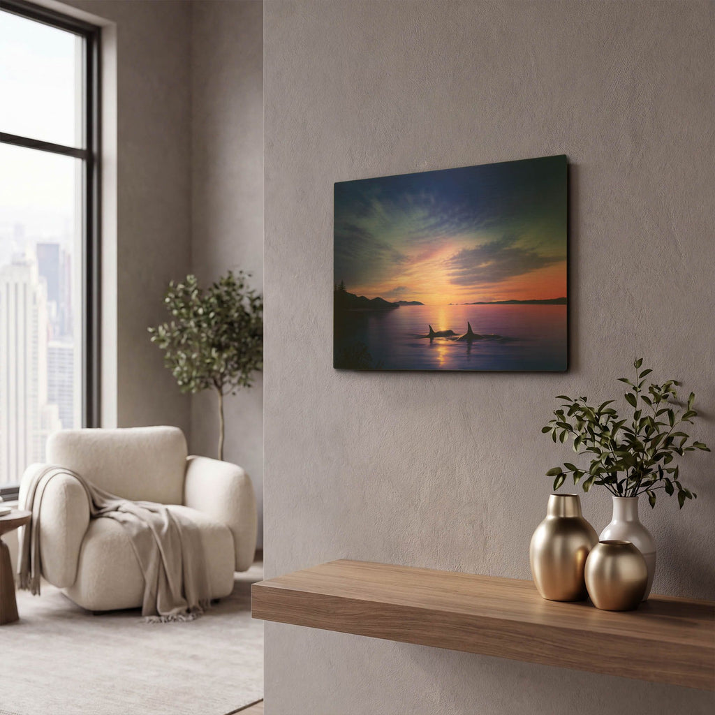 'Homecoming' By Kirk Reinert Gold Metal Wall Art