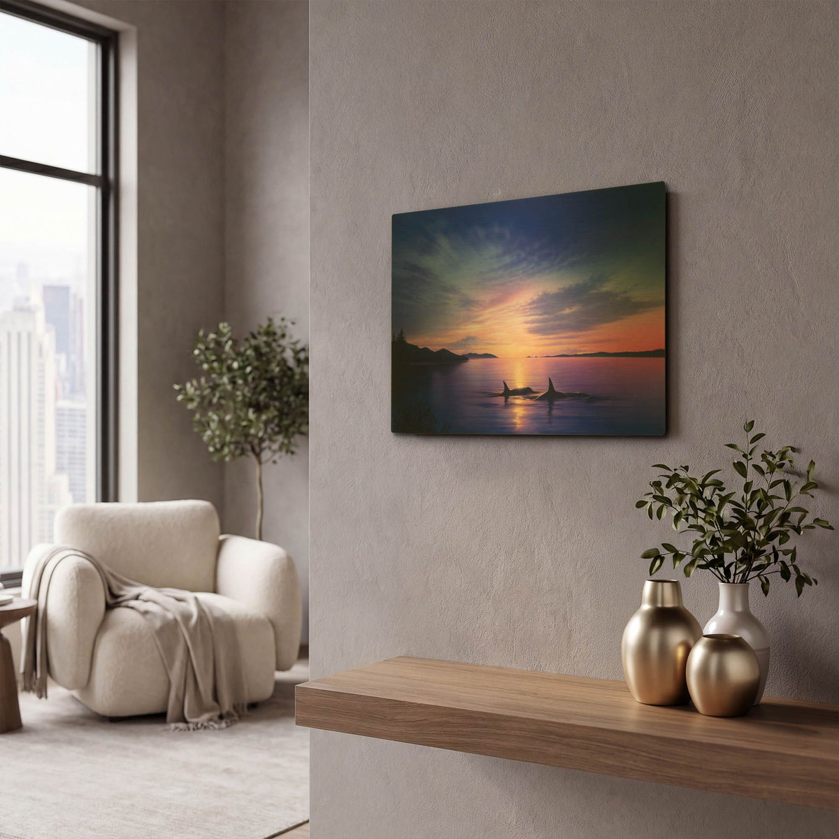 'Homecoming' By Kirk Reinert Gold Metal Wall Art