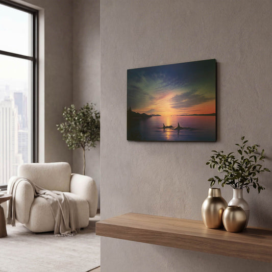 'Homecoming' By Kirk Reinert Gold Metal Wall Art