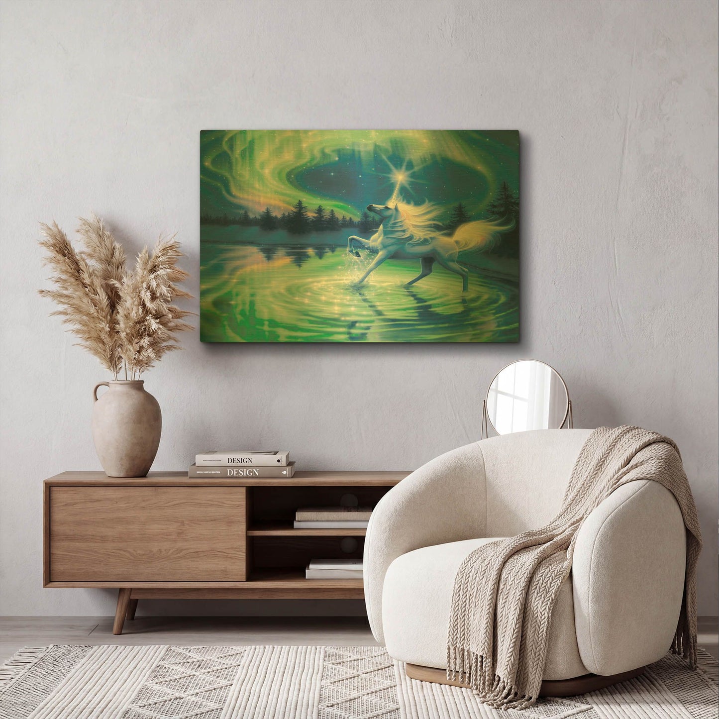 'Majestic Night' By Kirk Reinert Gold Metal Wall Art