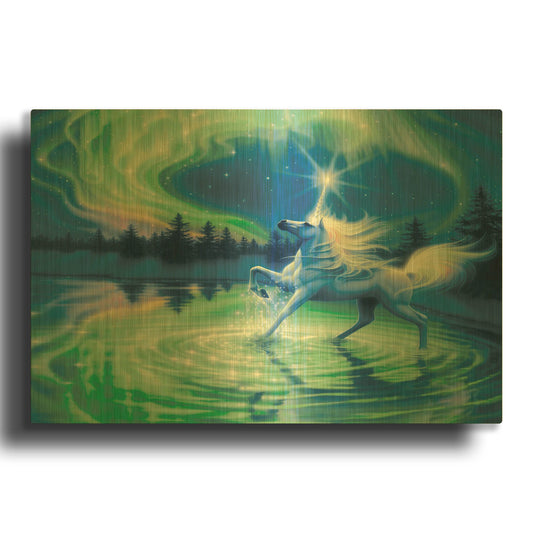 'Majestic Night' By Kirk Reinert Gold Metal Wall Art