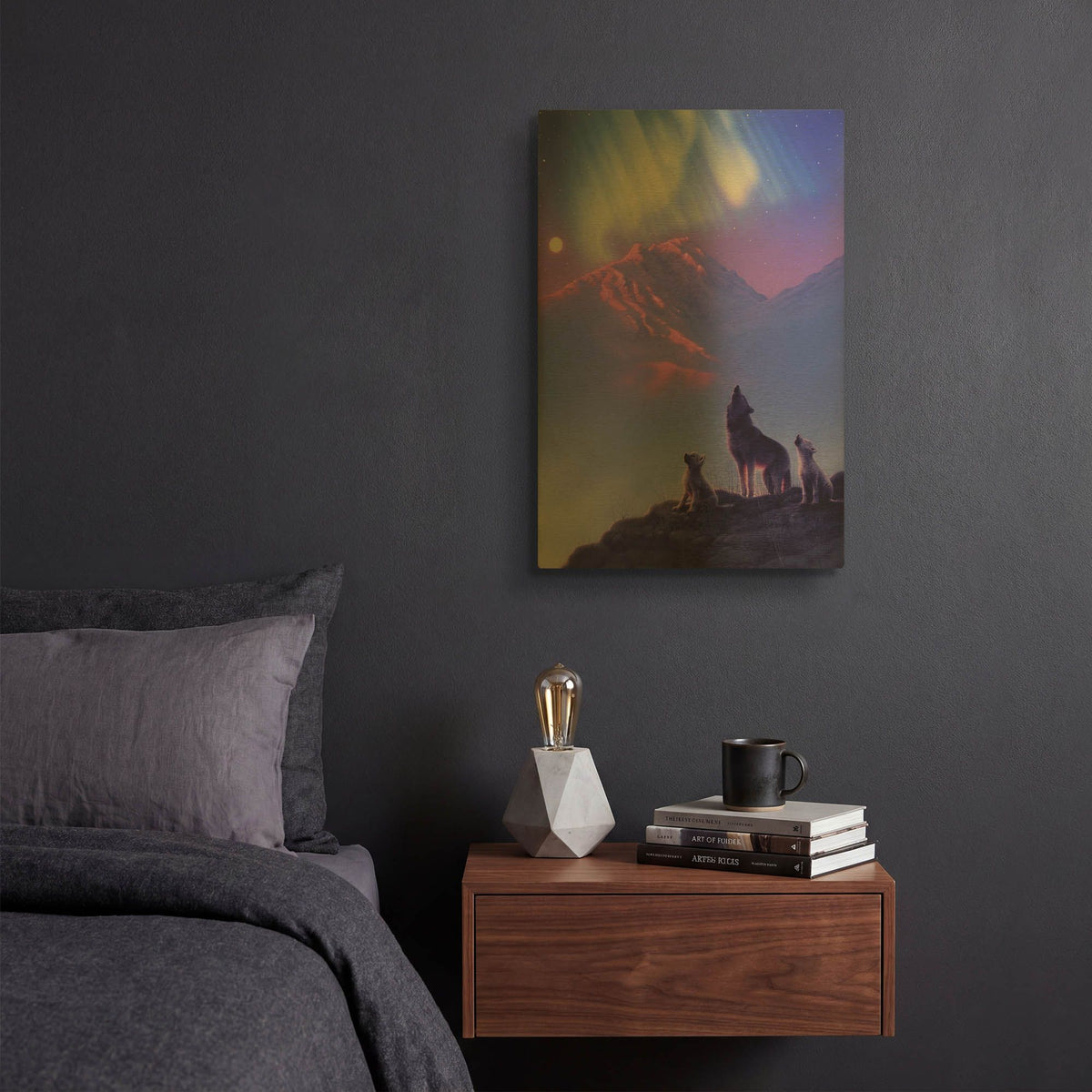 'Moon Song' By Kirk Reinert Gold Metal Wall Art