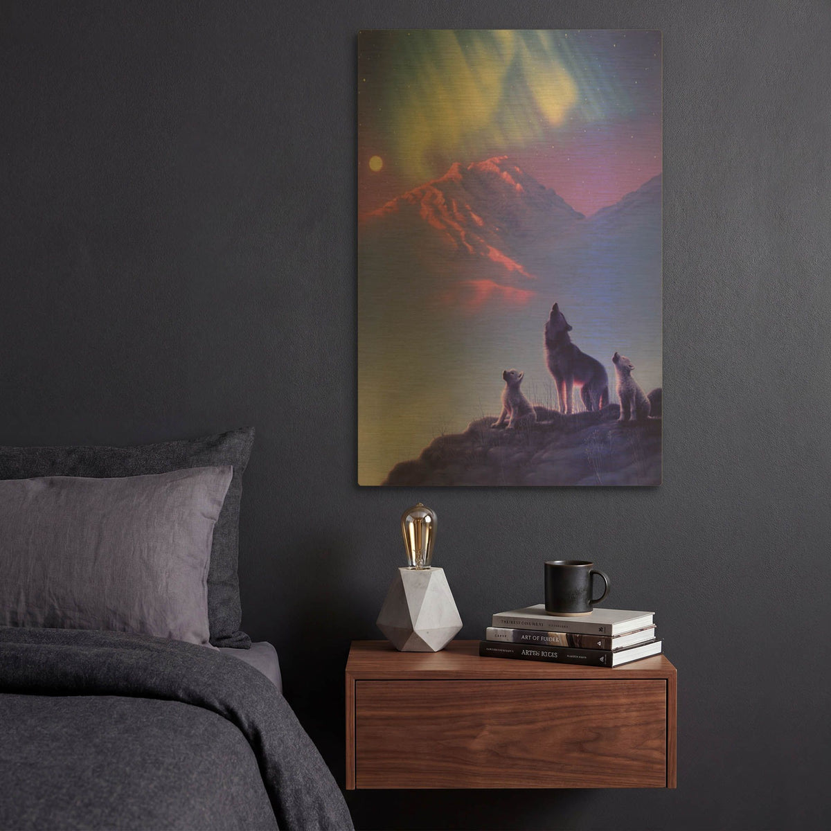 'Moon Song' By Kirk Reinert Gold Metal Wall Art