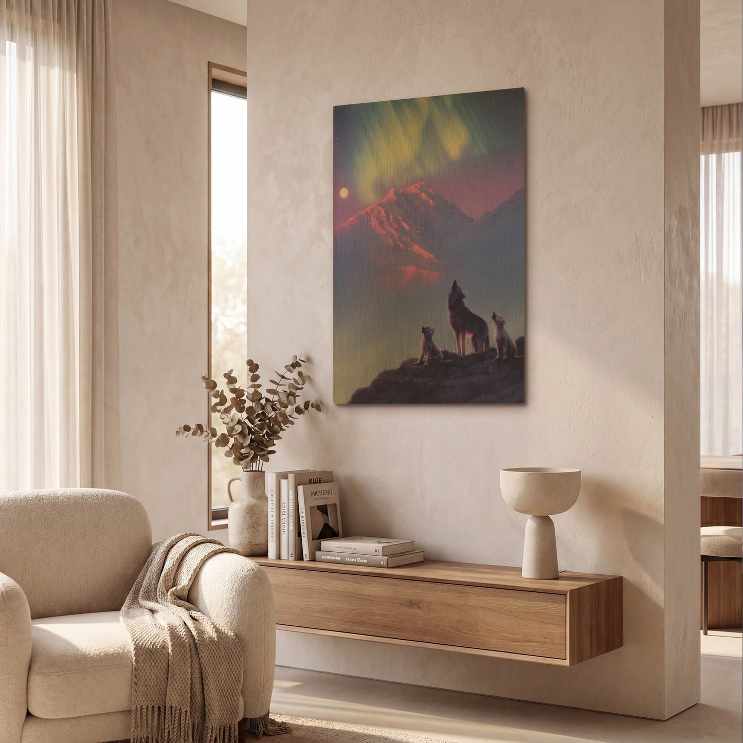 'Moon Song' By Kirk Reinert Gold Metal Wall Art