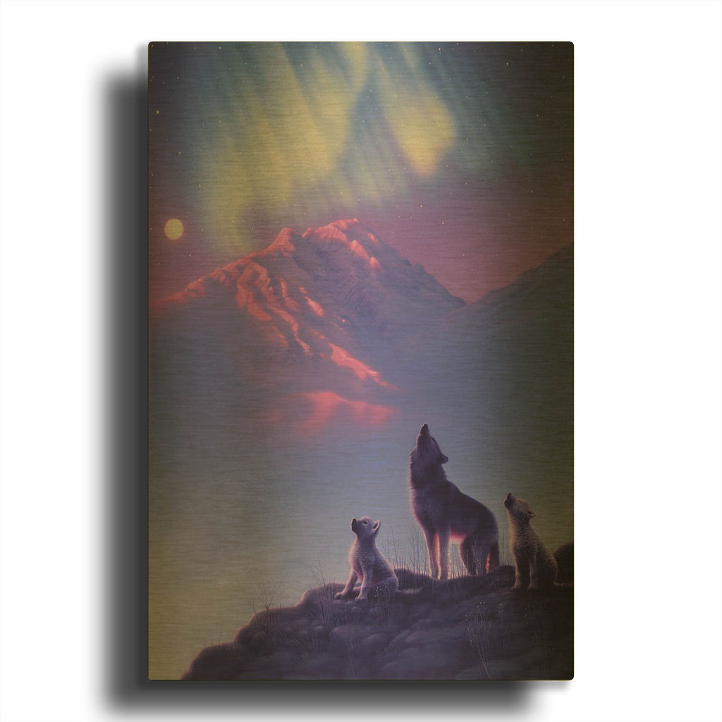 'Moon Song' By Kirk Reinert Gold Metal Wall Art