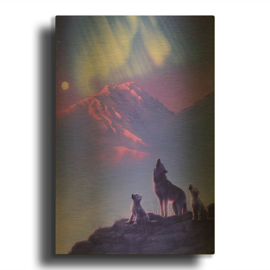 'Moon Song' By Kirk Reinert Gold Metal Wall Art