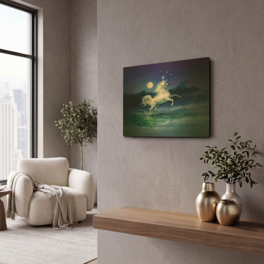 'Enchanted Evening 2' By Kirk Reinert Gold Metal Wall Art