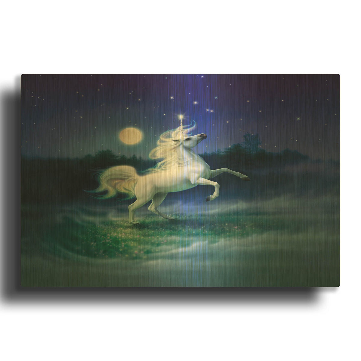 'Enchanted Evening 2' By Kirk Reinert Gold Metal Wall Art