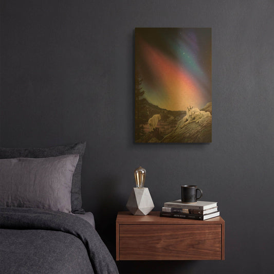 'Peaceful Night' By Kirk Reinert Gold Metal Wall Art