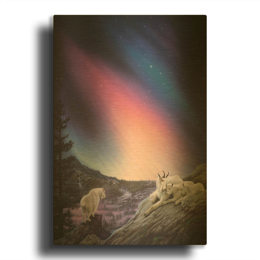 'Peaceful Night' By Kirk Reinert Gold Metal Wall Art
