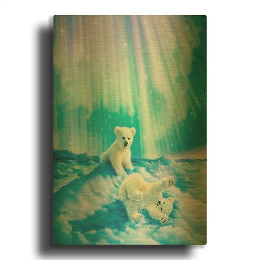 'Snow Day' By Kirk Reinert Gold Metal Wall Art