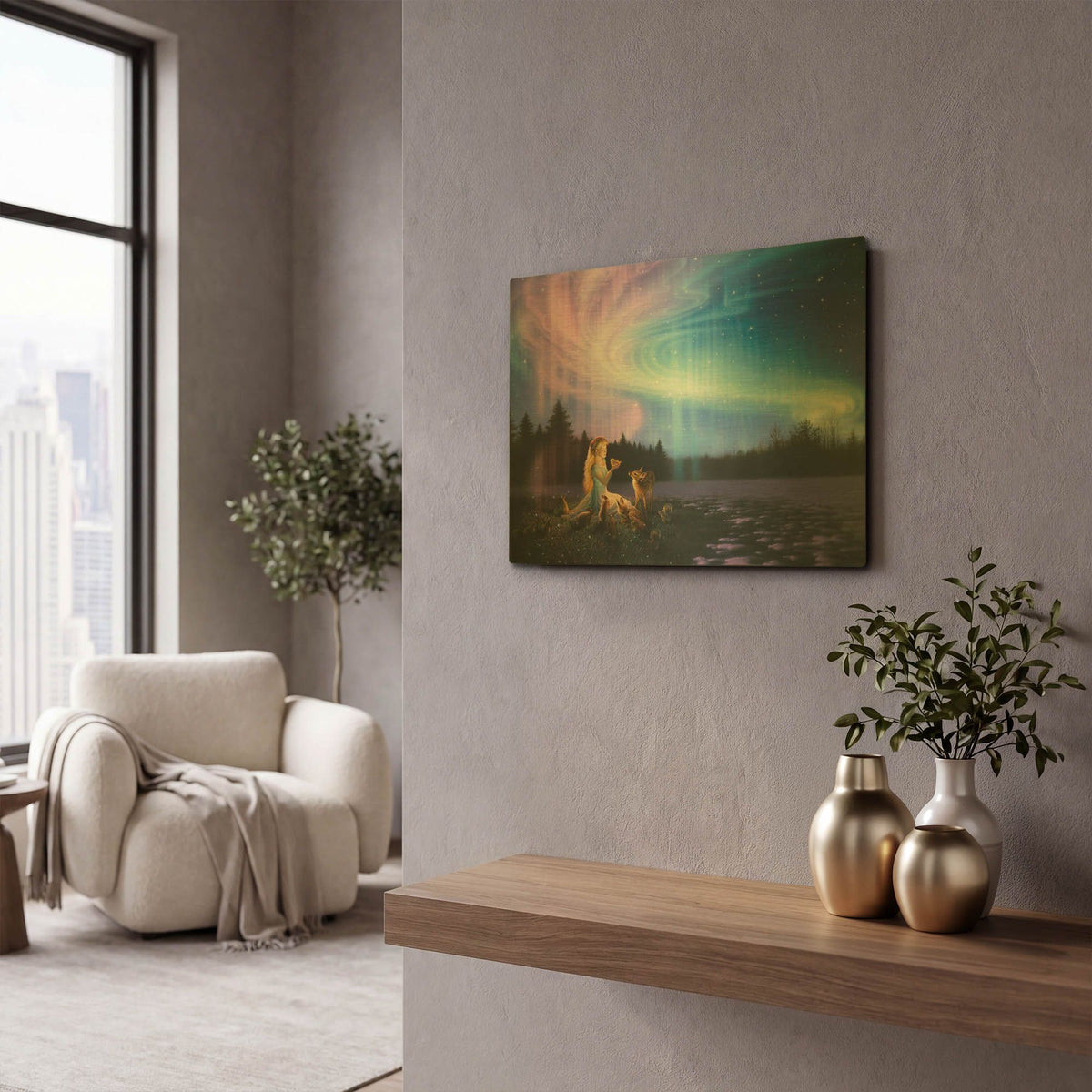 'Spring Feeling' By Kirk Reinert Gold Metal Wall Art
