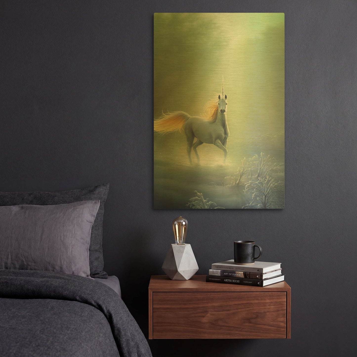 'Touched By The Aurora' By Kirk Reinert Gold Metal Wall Art