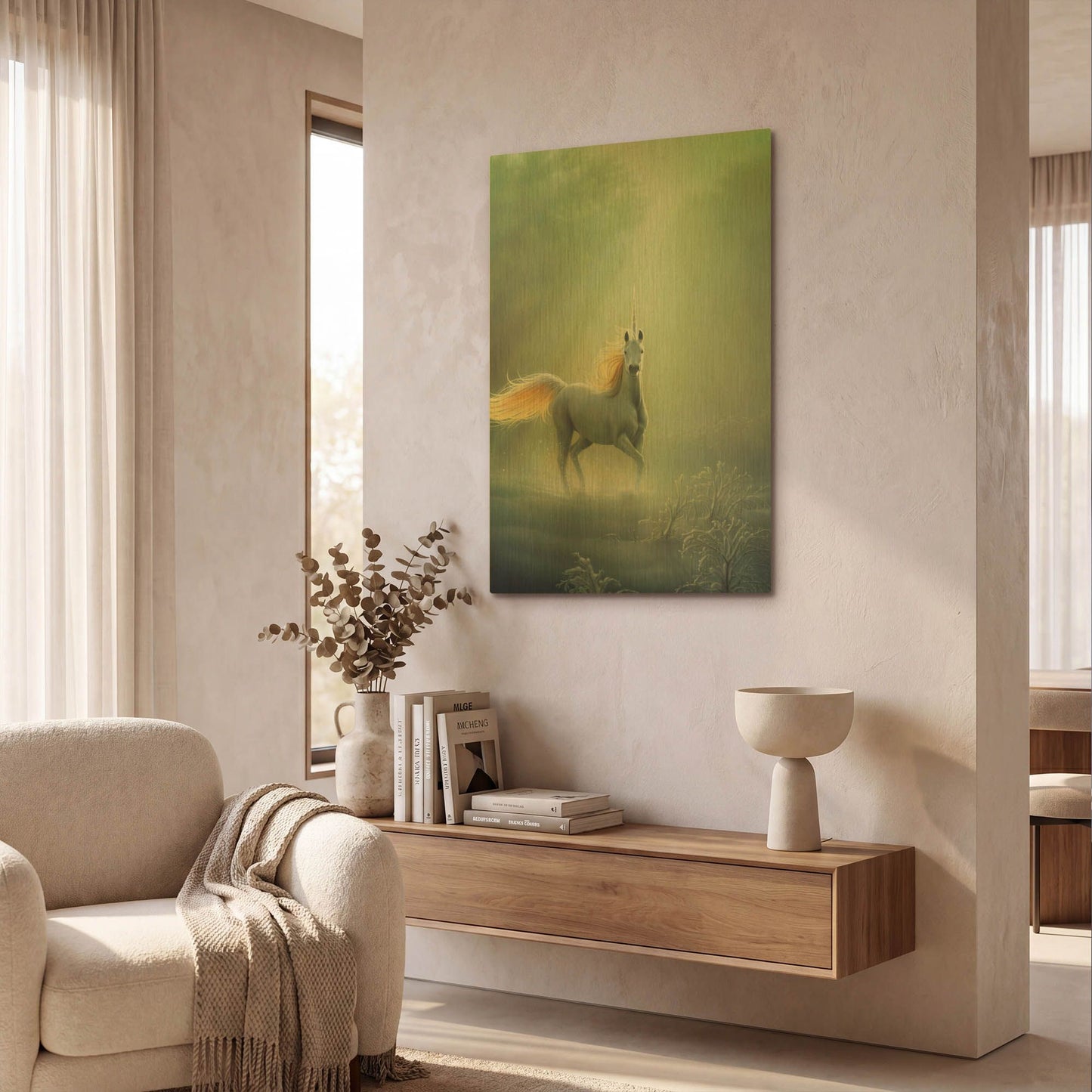 'Touched By The Aurora' By Kirk Reinert Gold Metal Wall Art