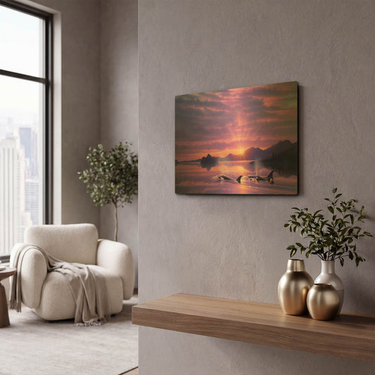 'Tranquility Bay' By Kirk Reinert Gold Metal Wall Art