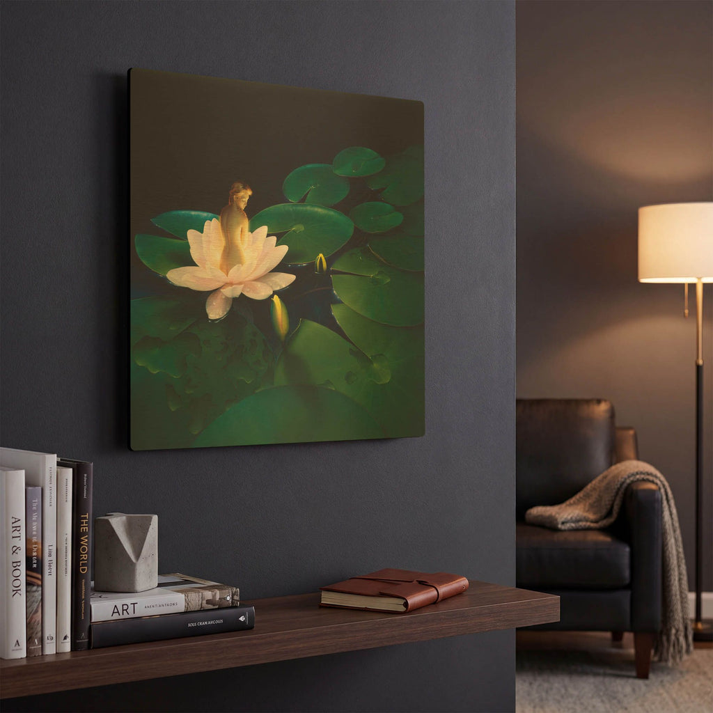 'Waterlilies' By Kirk Reinert Gold Metal Wall Art
