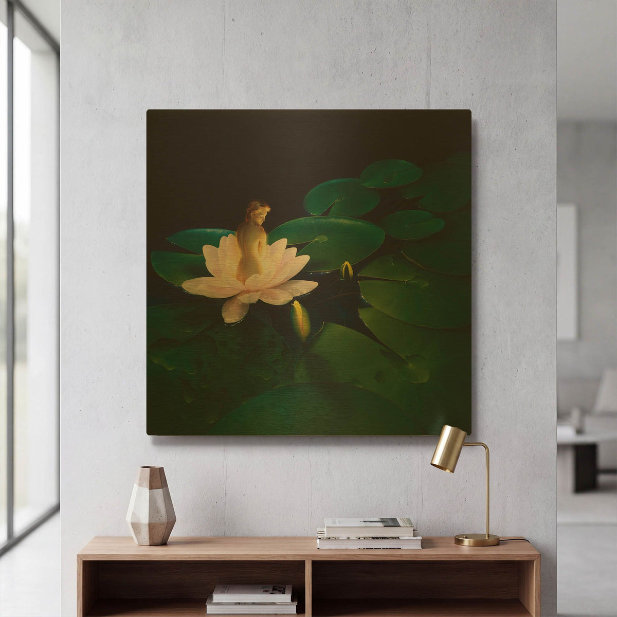 'Waterlilies' By Kirk Reinert Gold Metal Wall Art