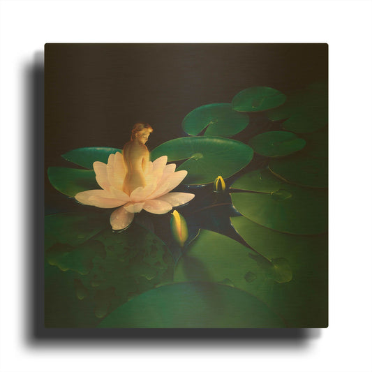 'Waterlilies' By Kirk Reinert Gold Metal Wall Art