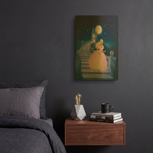 'Cinderella' By Kirk Reinert Gold Metal Wall Art