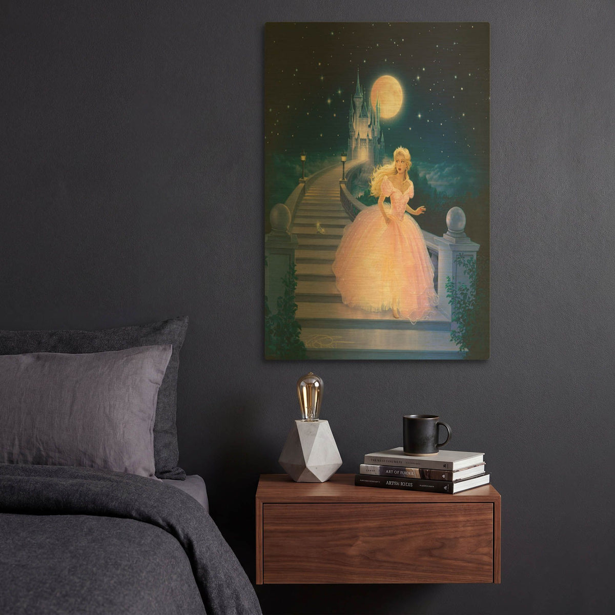 'Cinderella' By Kirk Reinert Gold Metal Wall Art