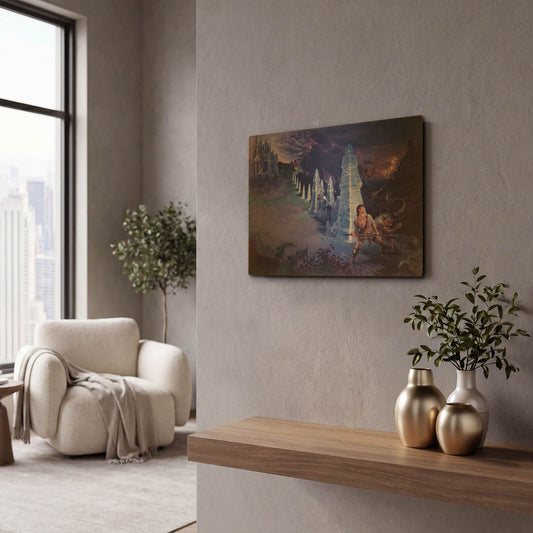 'The Battle' By Kirk Reinert Gold Metal Wall Art
