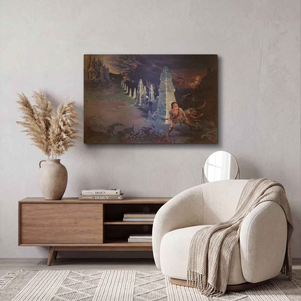 'The Battle' By Kirk Reinert Gold Metal Wall Art