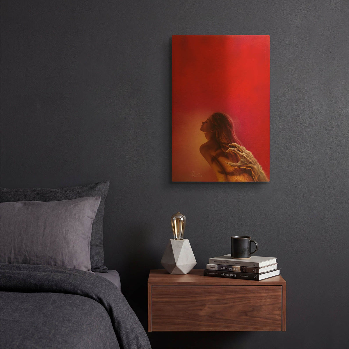 'Soul Taker' By Kirk Reinert Gold Metal Wall Art