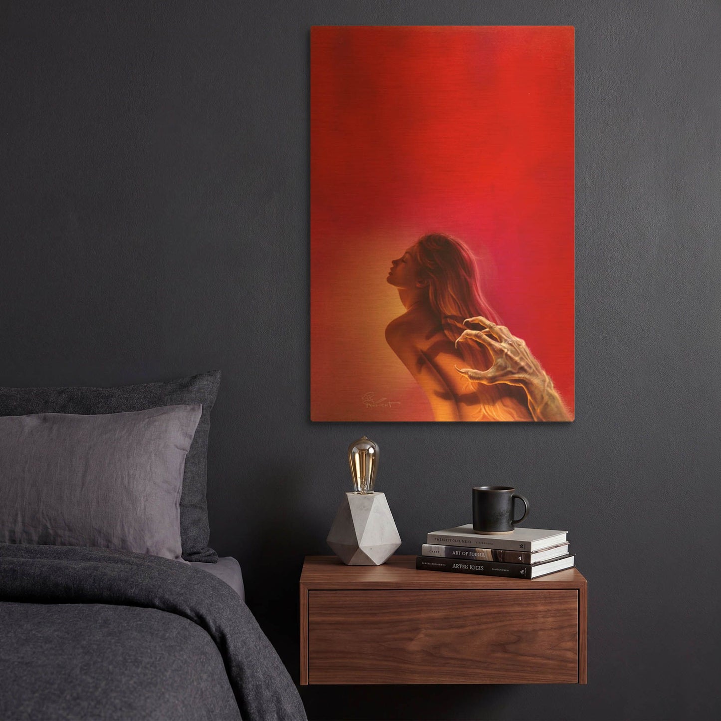 'Soul Taker' By Kirk Reinert Gold Metal Wall Art